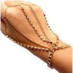 2)	Crystal bracelet ring combo