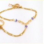 Beaded bracelet ring combo