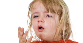 Little girl with the flu