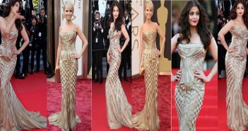 Aishwarya Rai and Kristin Chenoweth in Roberto Cavalli