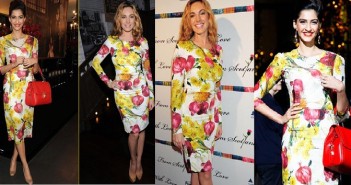 Sonam Kapoor and Kelly Brooks in Dolce and Gabbanna