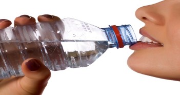 girl drink  mineral water